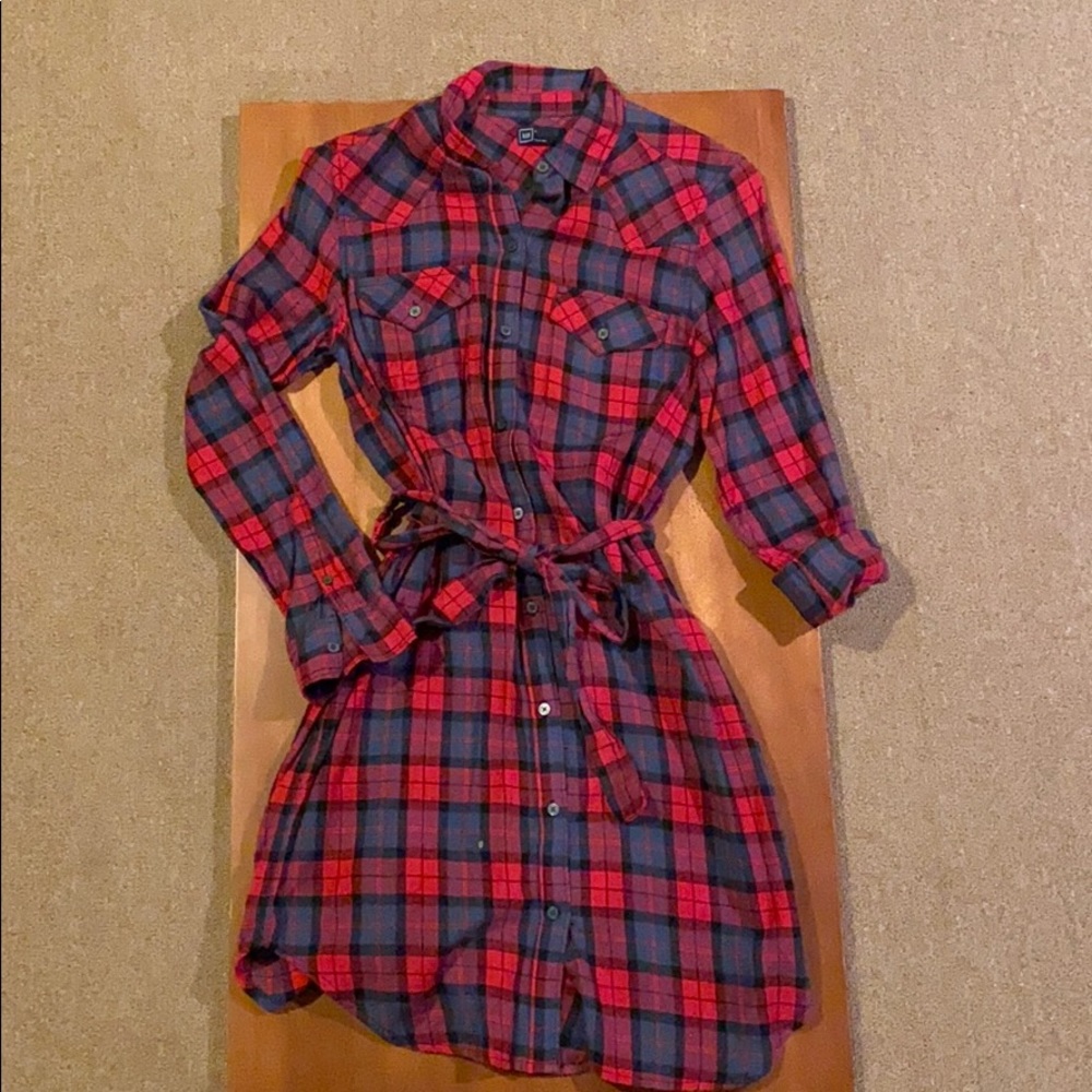 Gap flannel dress